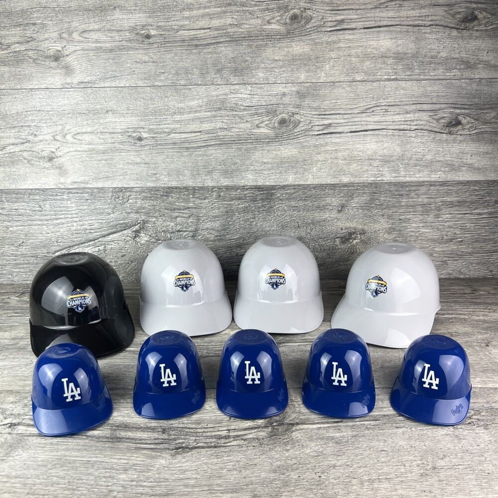 Los Angeles Dodgers Souvenir Helmet Bowl Dodger Stadium Lot Of 9, 2 Sizes
